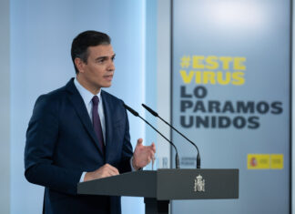 Spanien im Alarmzustand - Spaniens Ministerpräsident Pedro Sanchez