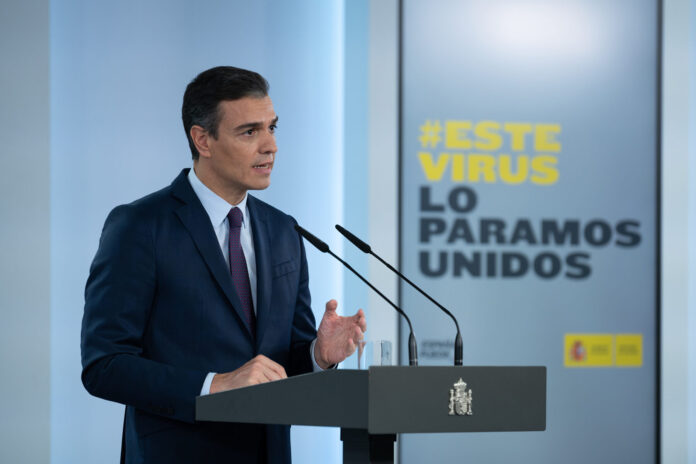 Spanien im Alarmzustand - Spaniens Ministerpräsident Pedro Sanchez
