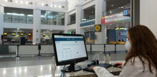 Covid-Testcenter am Flughafen Malaga
