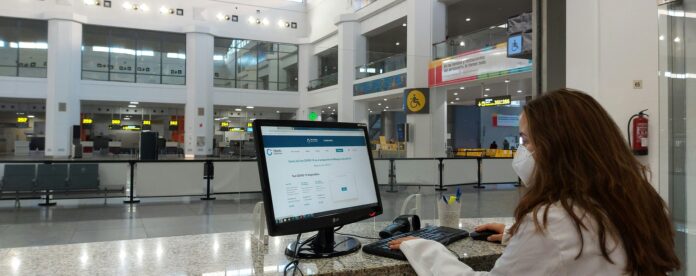 Covid-Testcenter am Flughafen Malaga