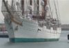 Spanisches Marineschulschiff in Cádiz