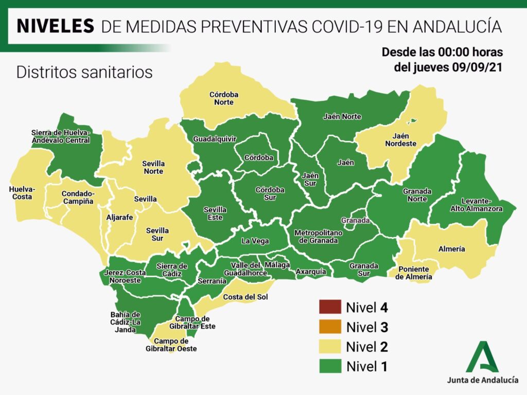 Maßnahmen aktuell Andalusien