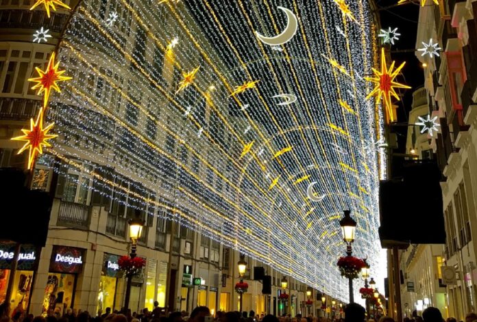 Weihnachtsbeleuchtung Málaga
