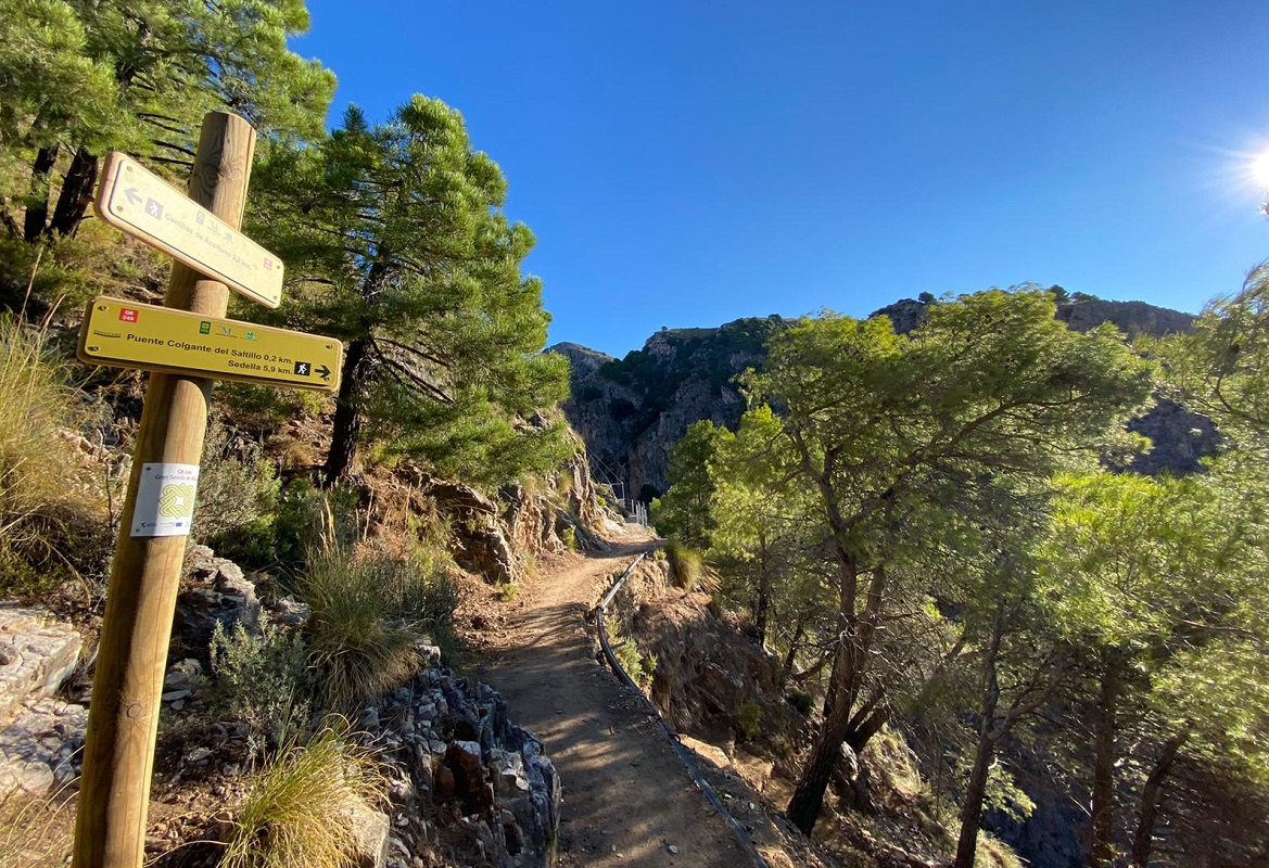 El Saltillo – der kostenlose "Caminito del Rey" der Axarquía Wandern in Málaga