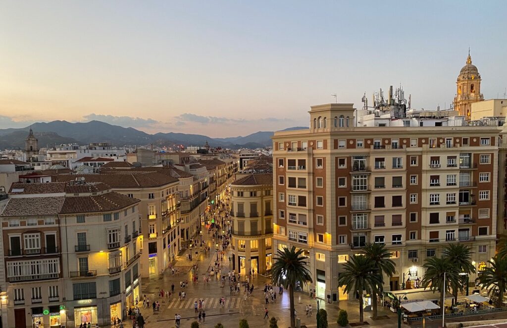 Dachterrassen in Málaga