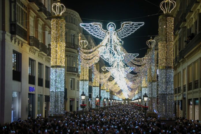 Fotos Weihnachtsbeleuchtung in Málaga