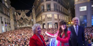 Fotos von der Weihnachtsbeleuchtung in Málaga