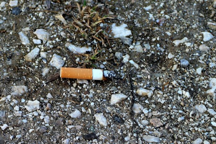 Zigarettenkippen in Spanien