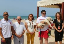 Hund als Rettungshelfer in Cádiz