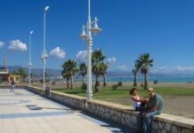 Strandpromenaden in Málaga