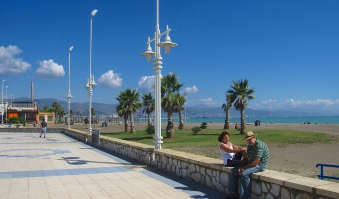 Strandpromenaden in Málaga
