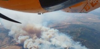 Waldbrand in Tarifa