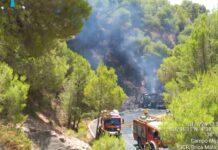 Brand in Mijas