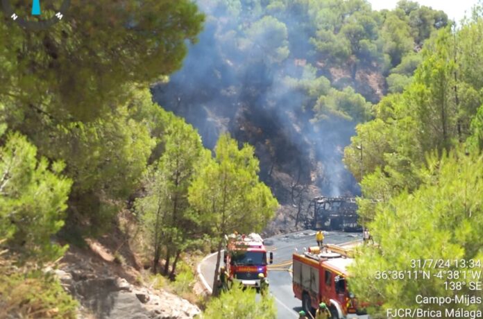 Brand in Mijas