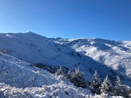 Schnee in der Sierra Nevada