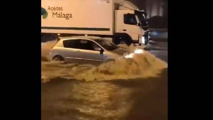 Starke Regenfälle in Marbella