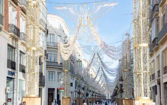 Weihnachtsbeleuchtung in Málaga 2024