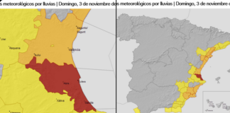 Wetterwarnung in Valencia