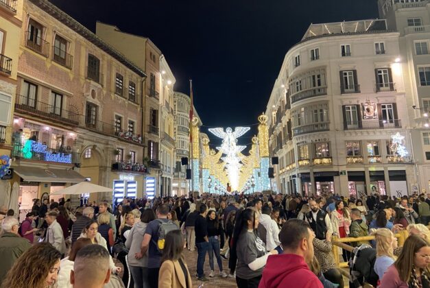 Weihnachtsbeleuchtung in Málaga 2024