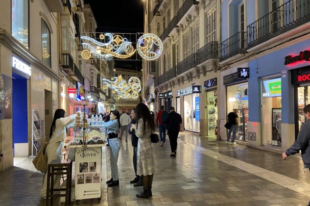 Weihnachtsbeleuchtung in Málaga 2024