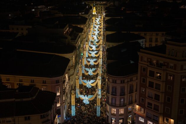 Weihnachtsbeleuchtung in Málaga 2024