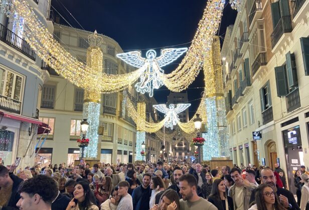 Weihnachtsbeleuchtung in Málaga 2024