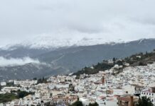 Schneefall in der Axarquía