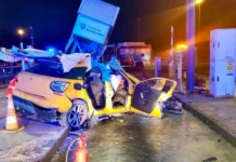 Unfall auf AP-46 Málaga