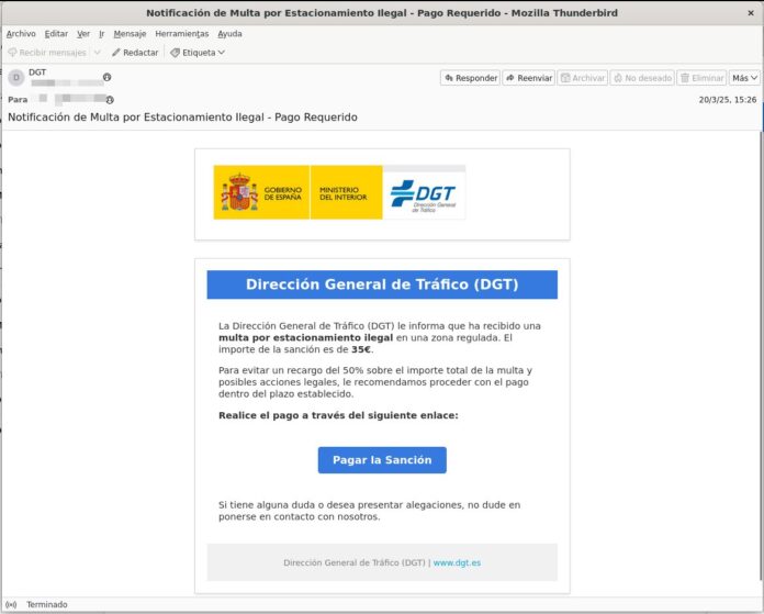 falsche DGT-Mails