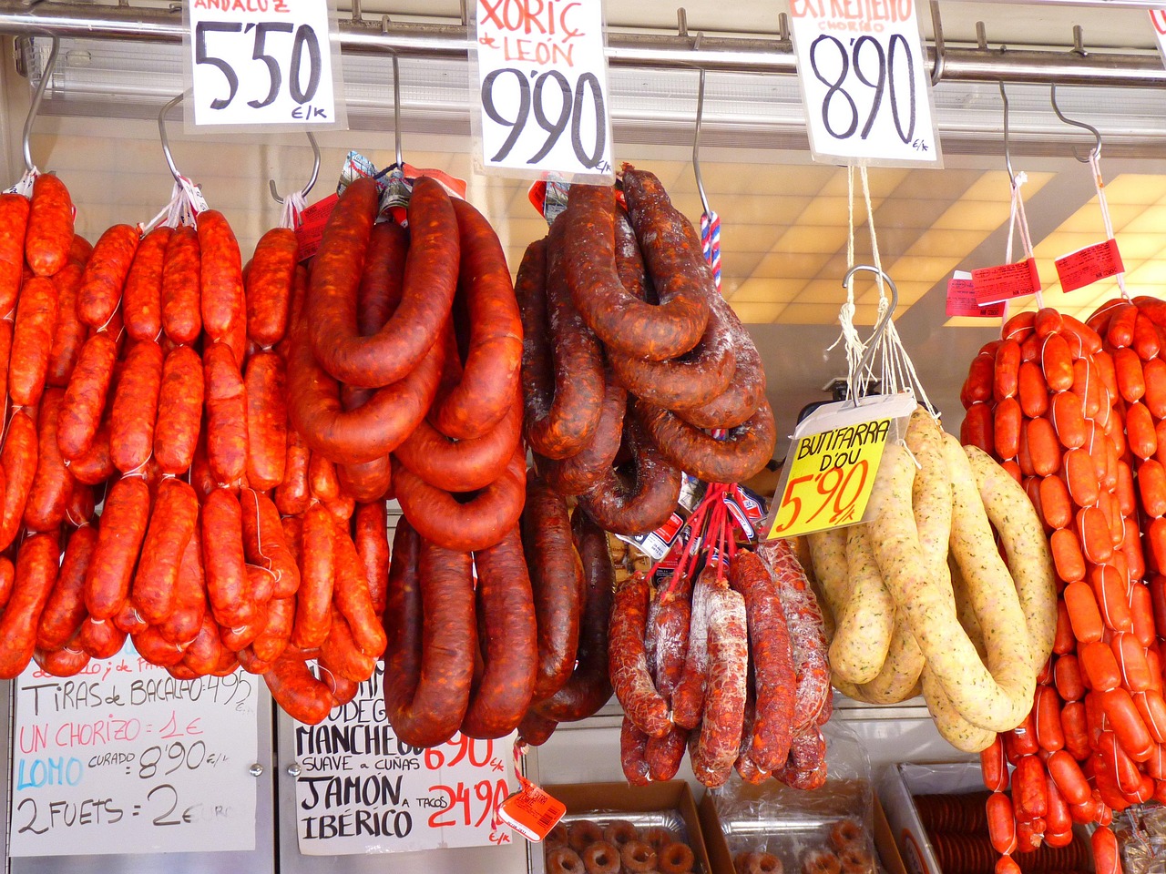 Chorizo, Longaniza, Fuet & Co - diese Wurstwaren sind typisch spanisch Wurstwaren aus Spanien