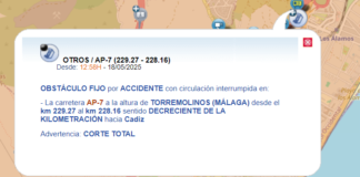 Unfall AP-7 Torremolinos