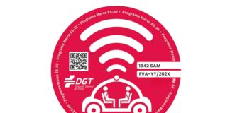 rote DGT-Plakette