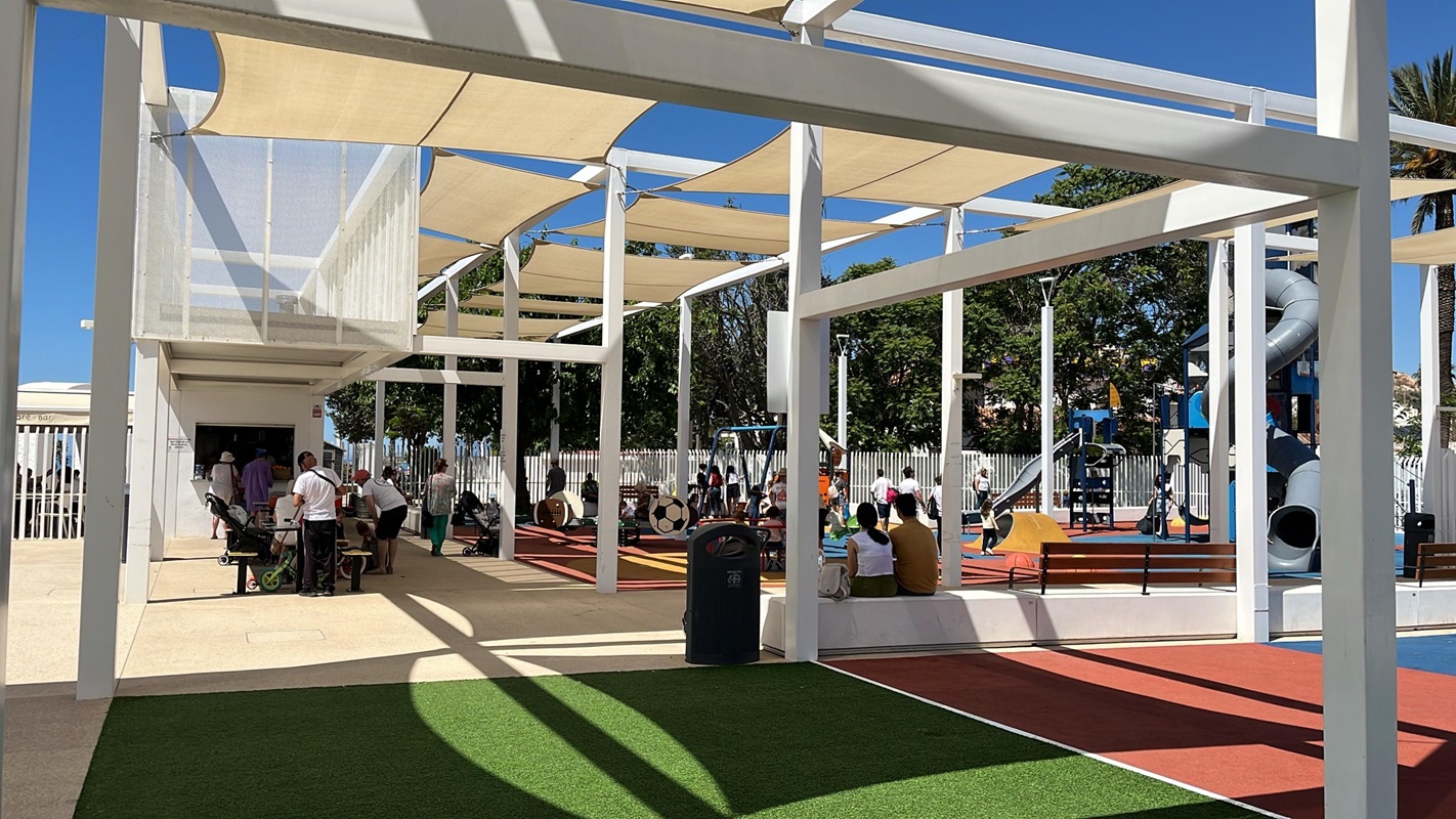 Erst Diskothek, jetzt kostenloser Open-Air-Fitnesspark: Baluma in Rincón de la Victoria Baluma Park La Cala del Moral