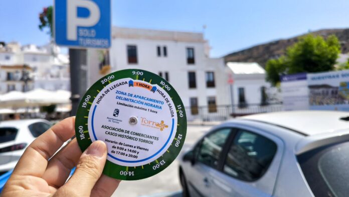 Parken mit Parkscheibe Torrox