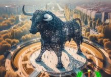 riesiger Stier Spanien