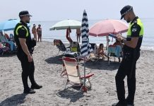 Polizeiaktion Strand Torrox