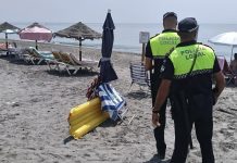Polizeiaktion Strand Torrox