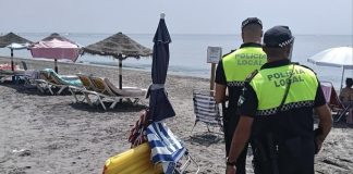 Polizeiaktion Strand Torrox
