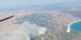 Waldbrand bei Tarifa