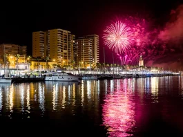 Feuerwerk Feria Málaga 2025