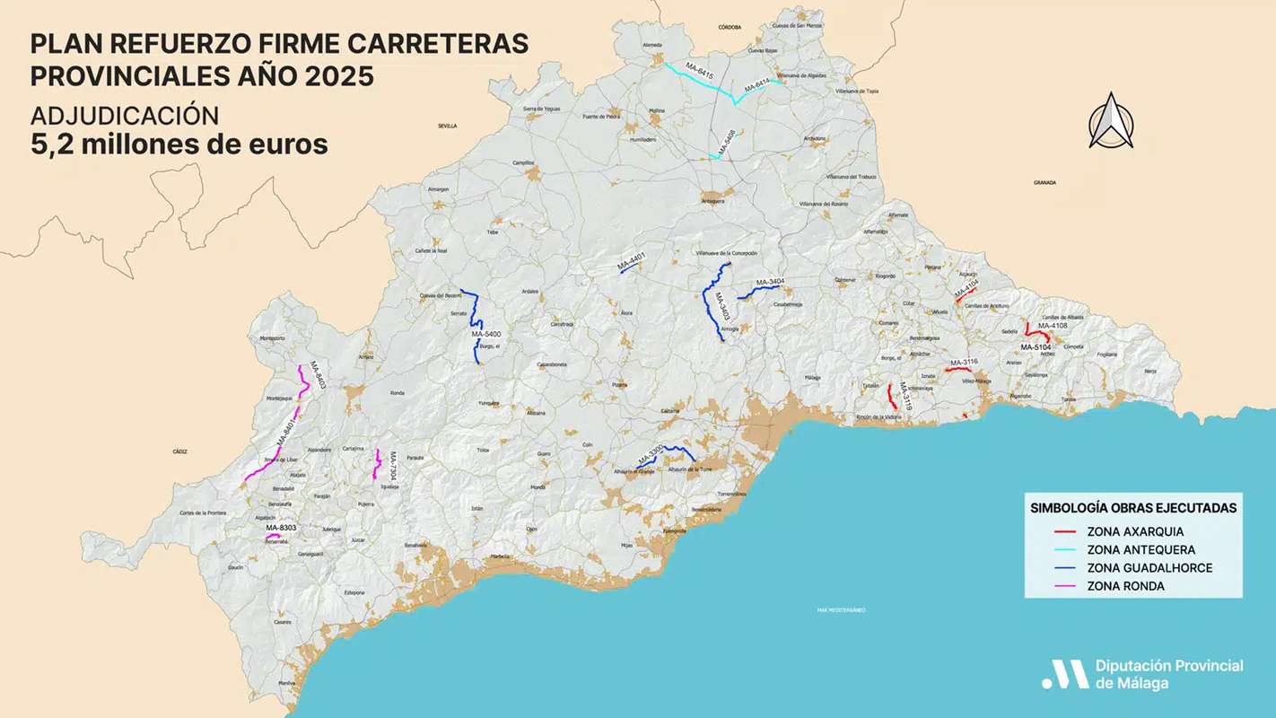 Straßeninstandsetzung Málaga 2025