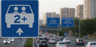 Carsharing Fahrspur Spanien