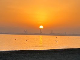 Schönste Sonnenuntergänge im Herbst in Málaga