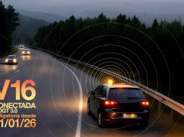 Warnleuchte V-16 in Spanien