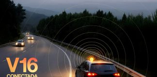 Warnleuchte V-16 in Spanien