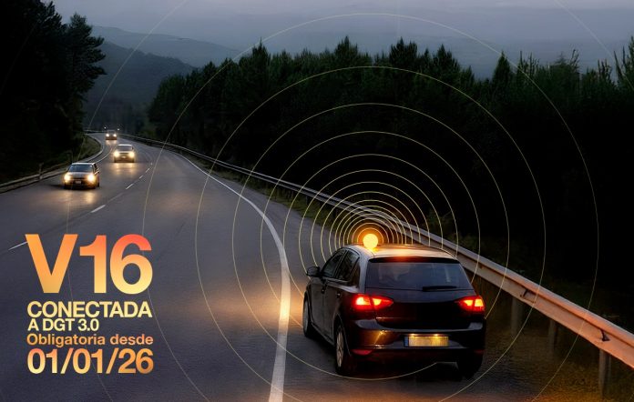 Warnleuchte V-16 in Spanien