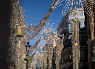 Weihnachtsbeleuchtung Málaga