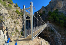 Hängebrücke el Saltillo in Málaga