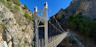Hängebrücke el Saltillo in Málaga