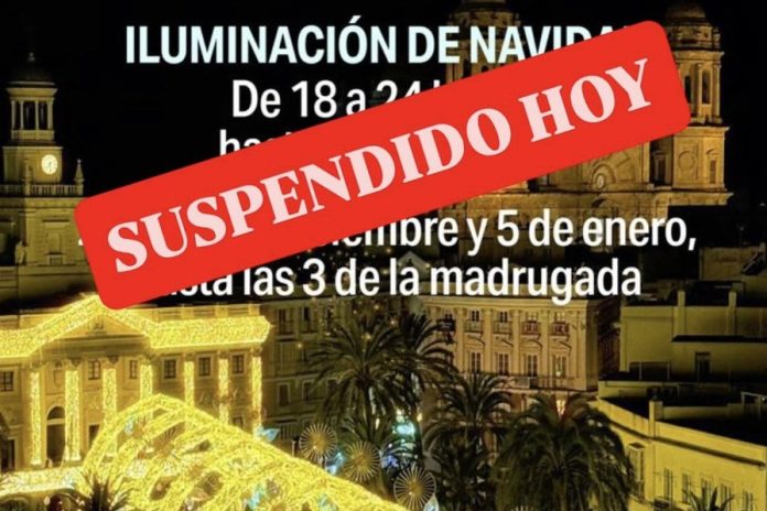 Weihnachtsbeleuchtung Cádiz